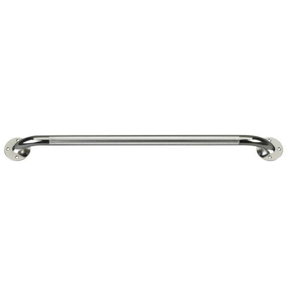 drive Chrome Knurled Grab Bar, 24 Inch