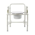 thumbnail image 1 of Drive Medical Commode Chair Drop Arms Steel Back Bar up to 300 lbs, 1 of 5