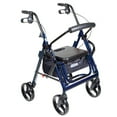 thumbnail image 1 of drive Duet 4 Wheel Rollator / Transport Chair 300 lbs Aluminum 31.5 to 37 inch Handle Height, 1 of 4
