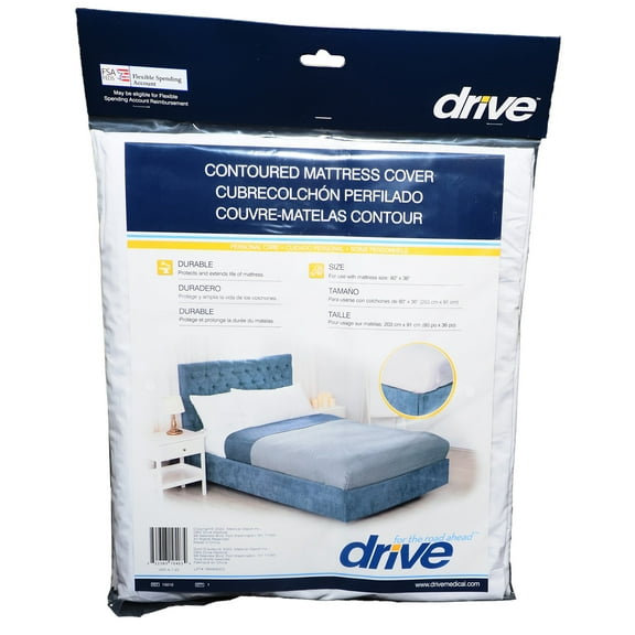 drive Mattress Cover 36 x 80 x 6" Vinyl For Twin Sized Mattresses 15010, 36 Ct