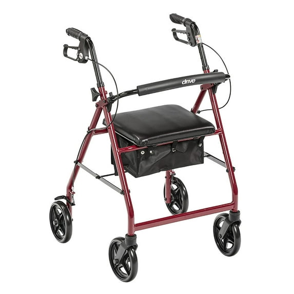 drive Red 4 Wheel Rollator