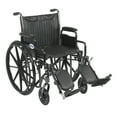thumbnail image 1 of Drive Silver Sport 2 Wheelchair Steel 20"W x 16"D Swing-Away Footrest SSP220DDA-ELR, 1 of 2