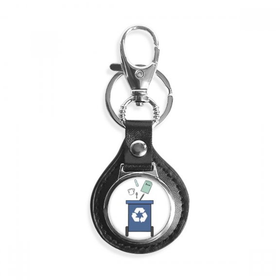 drop litter rubbish sign diagram key link chain keyholder finder hook metal