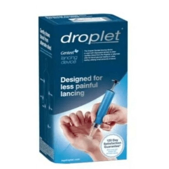 droplet Genteel lancing device Designed for less painful lancing