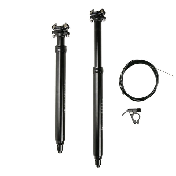 dropper post Mountain Bike Dropper Post Premium Aluminum Hydraulic Lock Adjustable Seatpost with Remote Control for Road Bikes 31.6mm Diameter 100 125 150 170mm Travel Options Black
