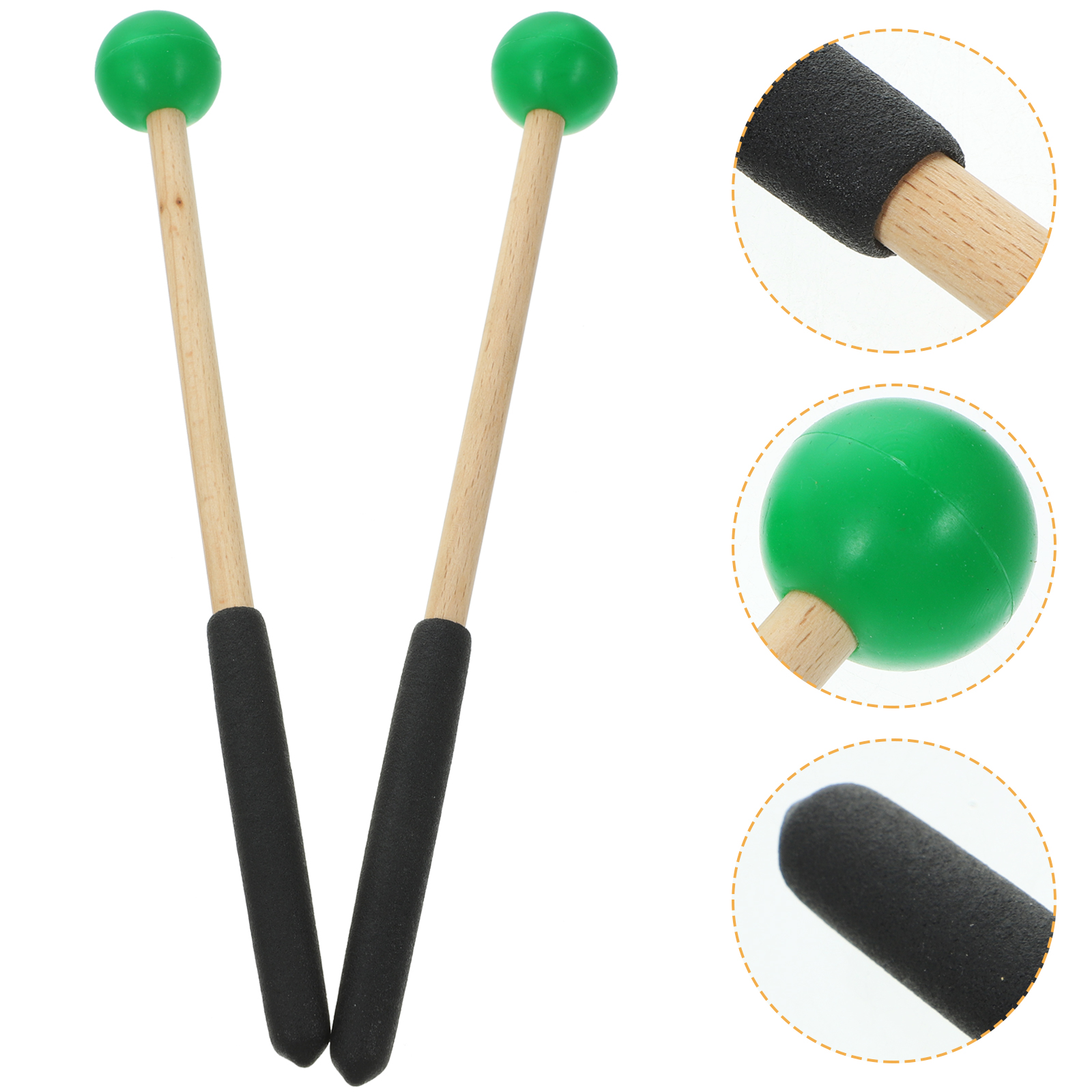 drum stick 1 Pairs Tongue Drum Drumstick Percussion Instrument Mallet