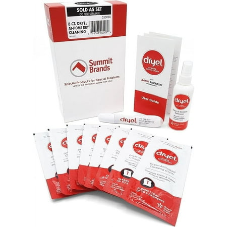 dryel At-Home Dry Cleaner Kit, New and Improved with Rapid Refresh Technology, Gentle Laundry Care for Special Fabrics and Dry-Clean-Only Clothes, 8 Loads with On-the-Go Stain Remover