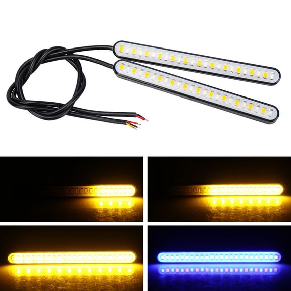 dual color motorcycle LED modified lights water turn signal brake tail light
