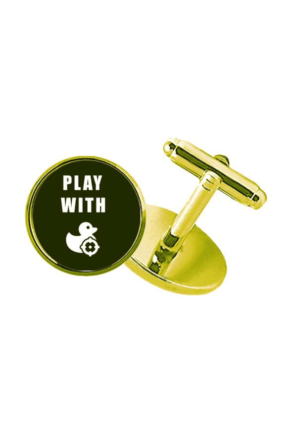duck cruise art deco fashion studded business metal cufflinks en