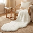 thumbnail image 1 of Fluffy Sheepskin Rug, YEERSWAG 2x6 ft Faux Fur Rug for Bedroom Living Room Nursery, Machine Washable Plush Carpet, 1 of 10