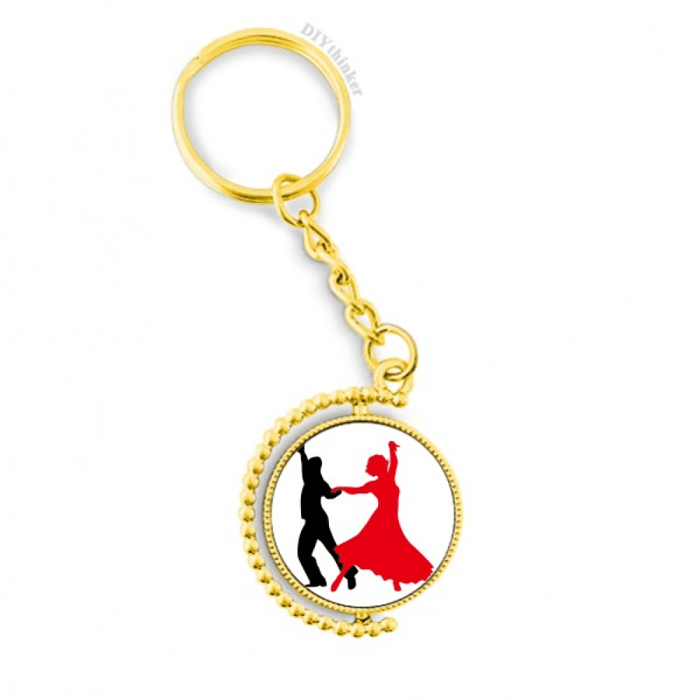 Dance Key Rack duet dance social dancing dancer metal connector key chain accessory en ...