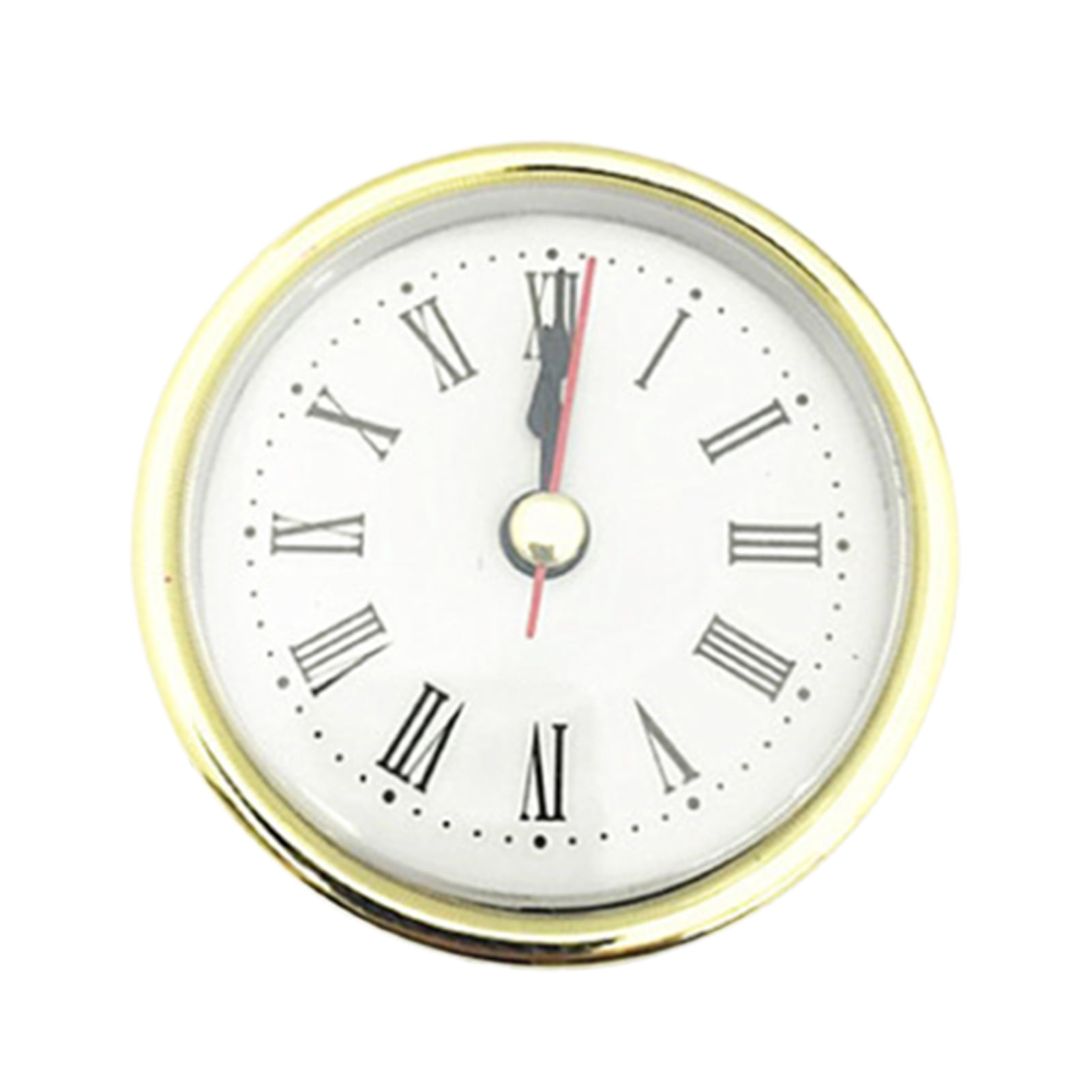 Table Clock Inserts duixinghas 6.5cm Quartz Decorative Clock Insert with Golden Trim and ...