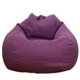 thumbnail image 1 of duixinghas Bean Bag Chairs Lazy Lounger with Dust Cover, Purple, 1 of 8