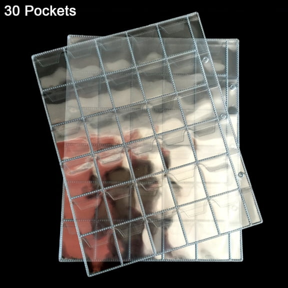 duixinghas Clear 20, 30, or 42 Pockets Ring Coin Holder Album