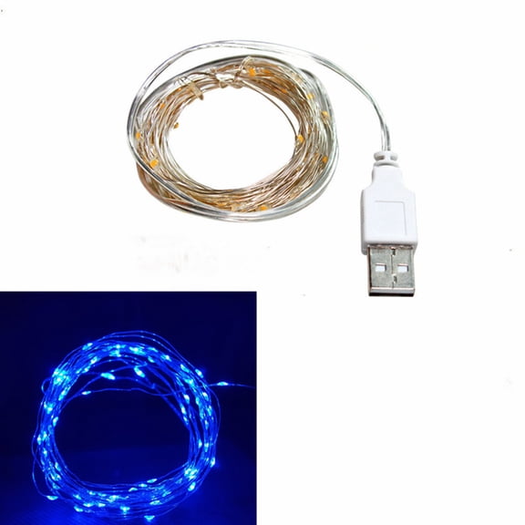 duixinghas Indoor/Outdoor 200 cm Plug-in Waterproof Copper LED Rope Light