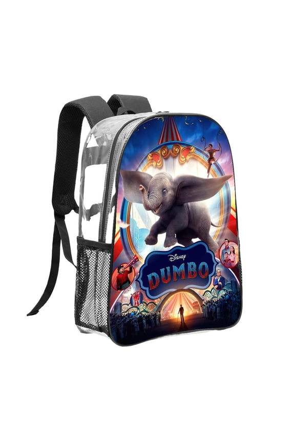 dumbo Pattern Transparent Backpack Lightweight And fashionable Showcasing Personality And Leading The Trend