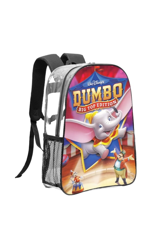 dumbo Pattern Transparent Backpack Lightweight And fashionable Showcasing Personality And Leading The Trend