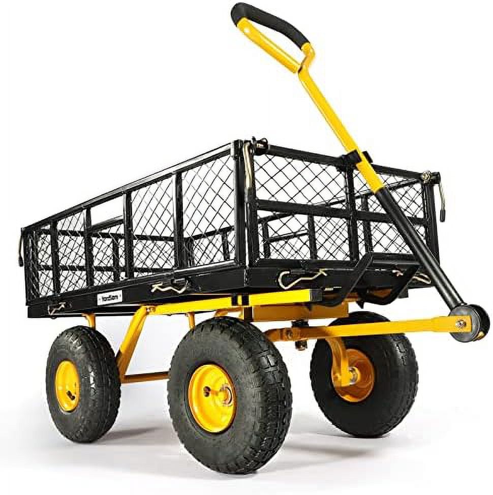 dump garden cart, 800 lb capacity heavy duty garden wagons, utility