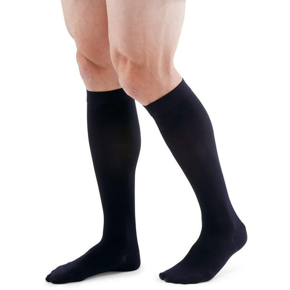 Mediven Duomed Patriot Men's Ribbed Knee High Socks 30-40 mmHg