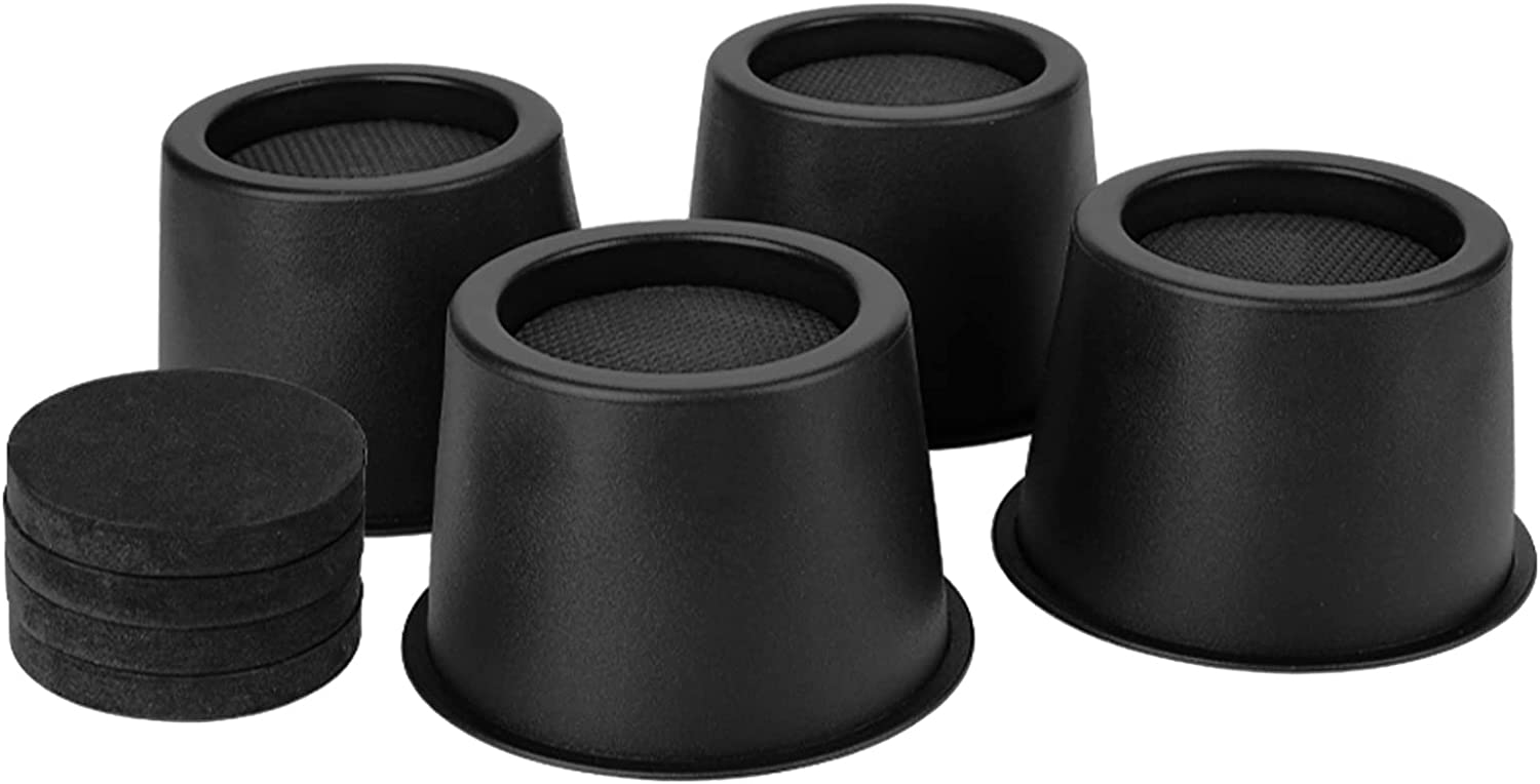 durable BTSDhome Round Bed Risers 4 inch Heavy Duty Furniture Risers