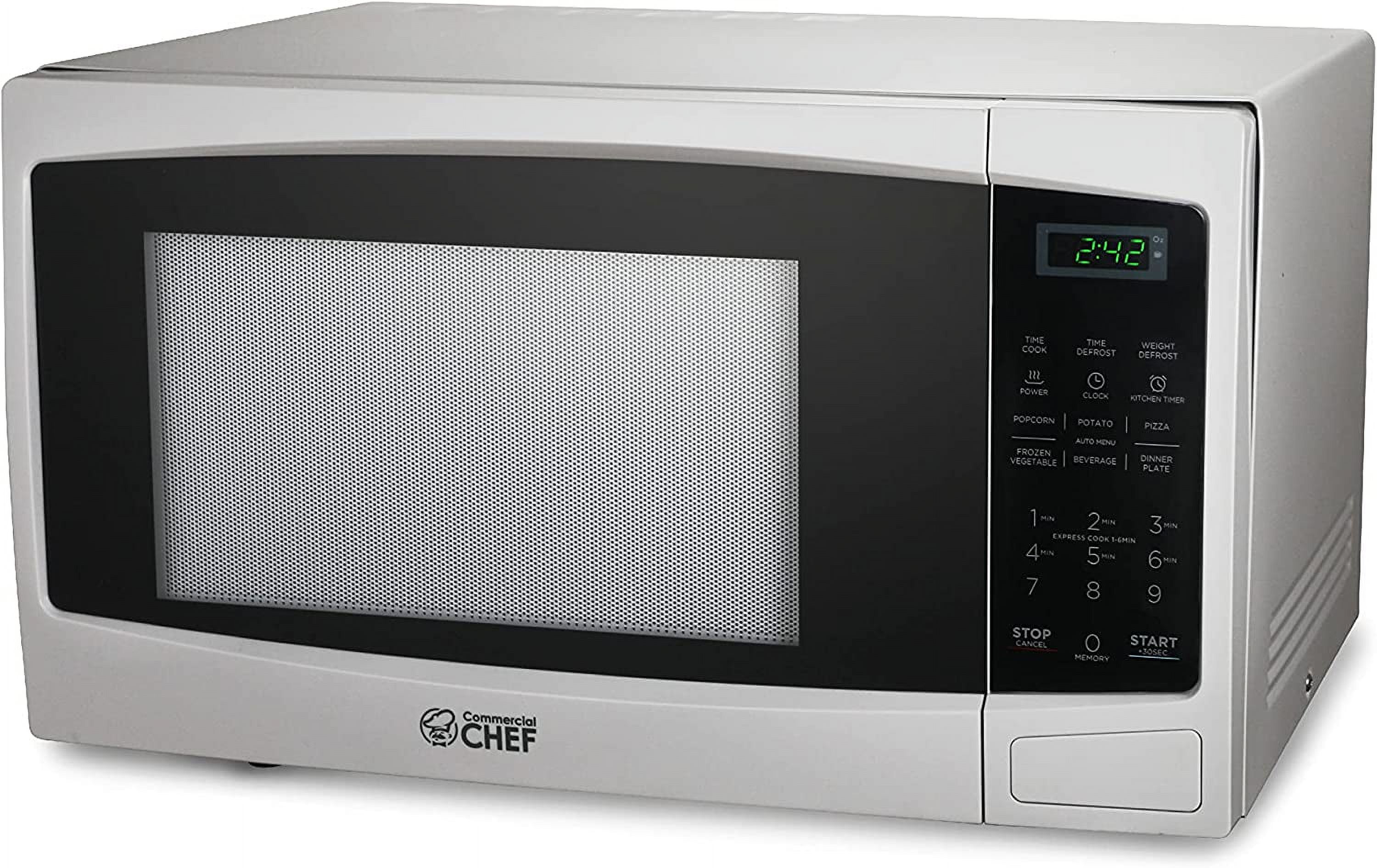 durable Commercial Chef Countertop Microwave 1.1 Cubic Feet Black With