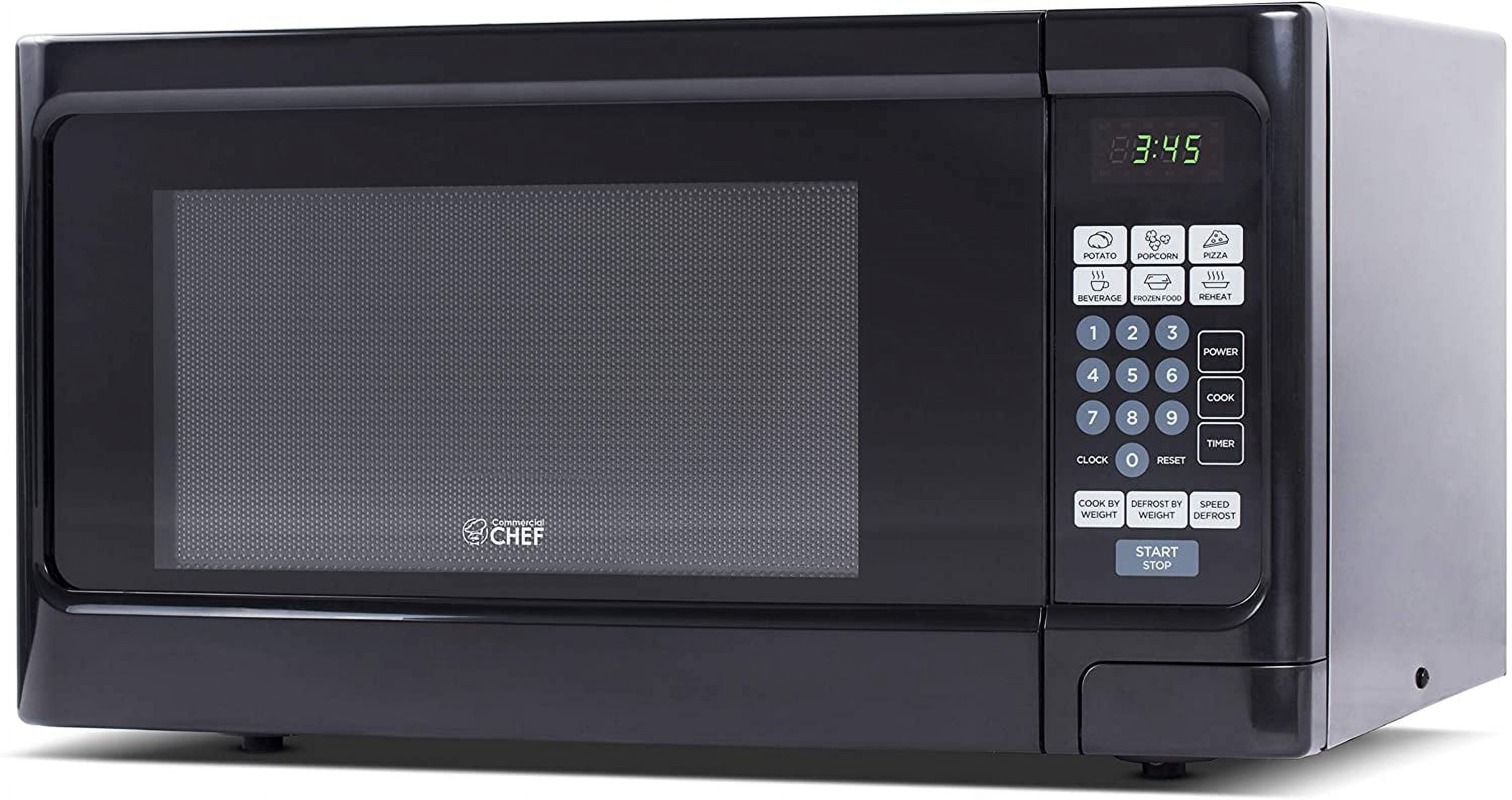 durable Commercial Chef Countertop Microwave 1.1 Cubic feet White
