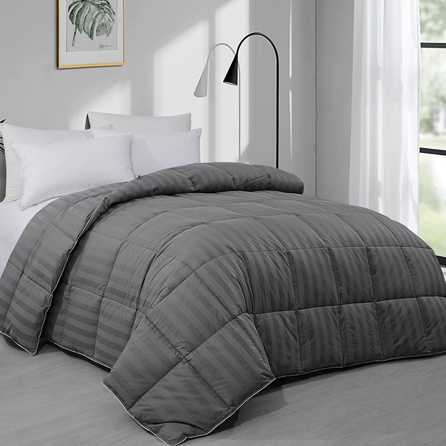 durable Feather and Down Comforter Oversized King Comforter 120 x 120