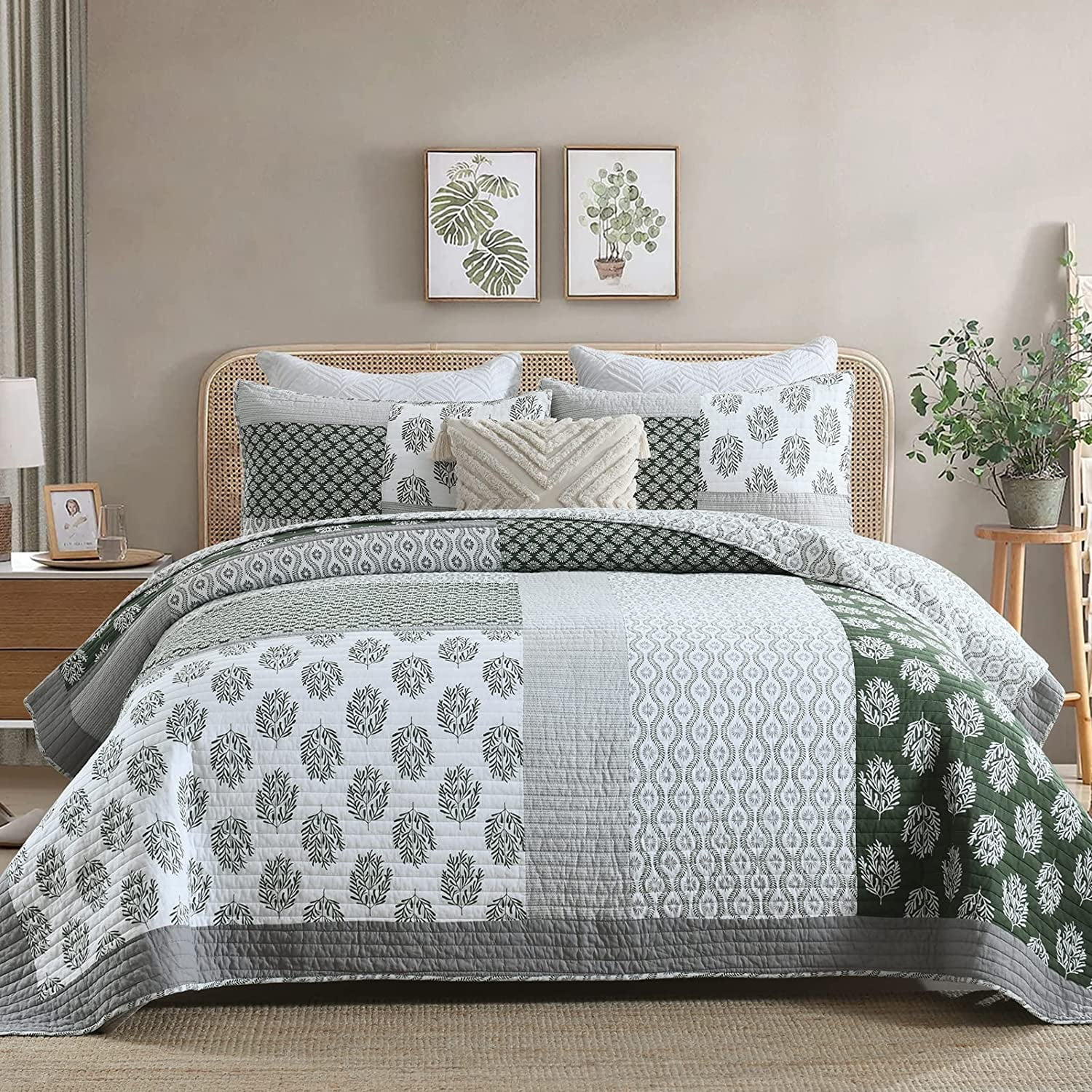 durable Finlonte Quilts Queen Size 100 Cotton Lightweight Queen Quilt