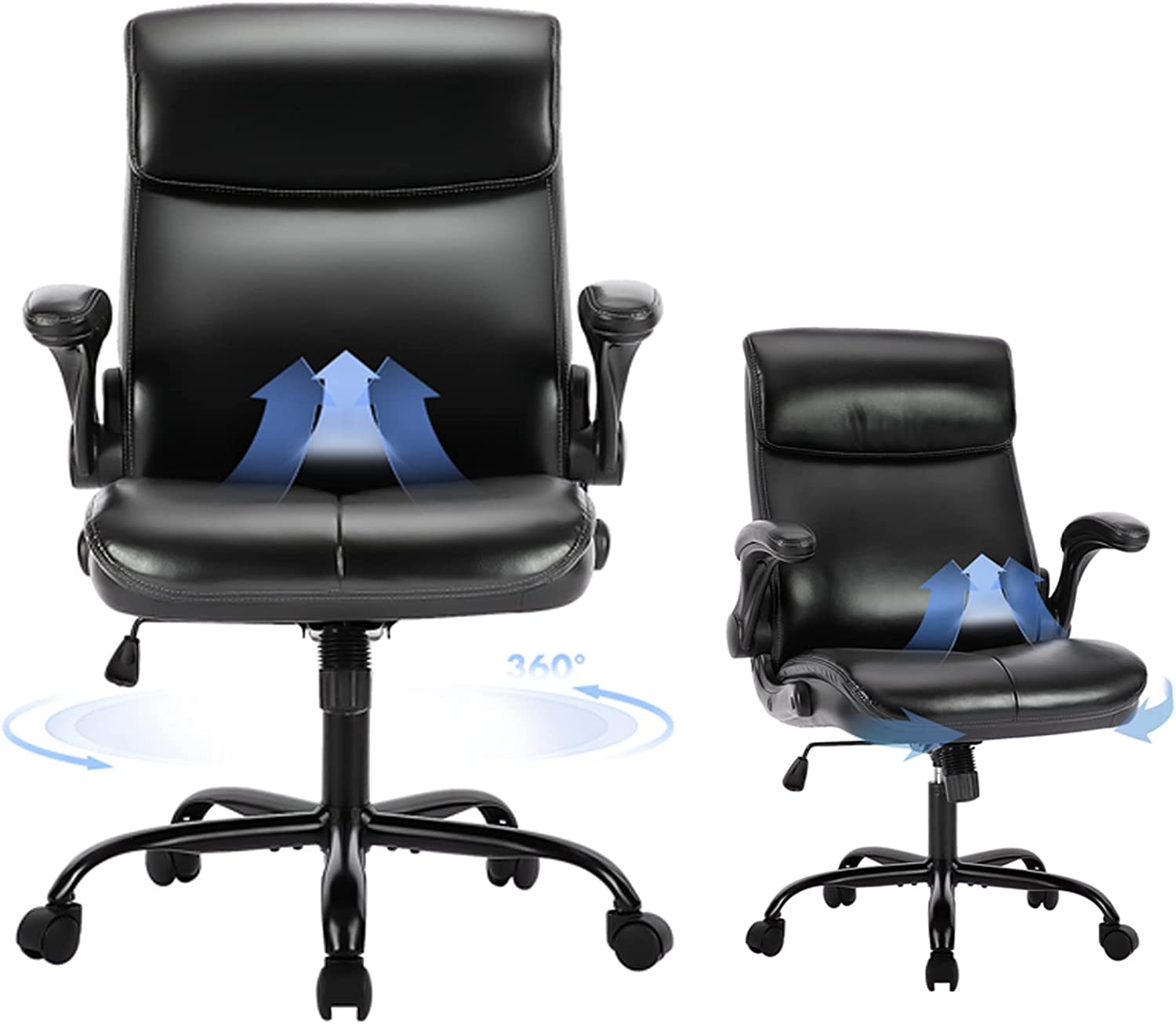 durable Office Chair Executive Home Office Computer Desk Chair Ergonomic Leather Chair for