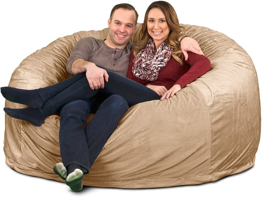 durable ULTIMATE SACK 6000 (6 Ft.) Bean Bag Chair Giant FoamFilled
