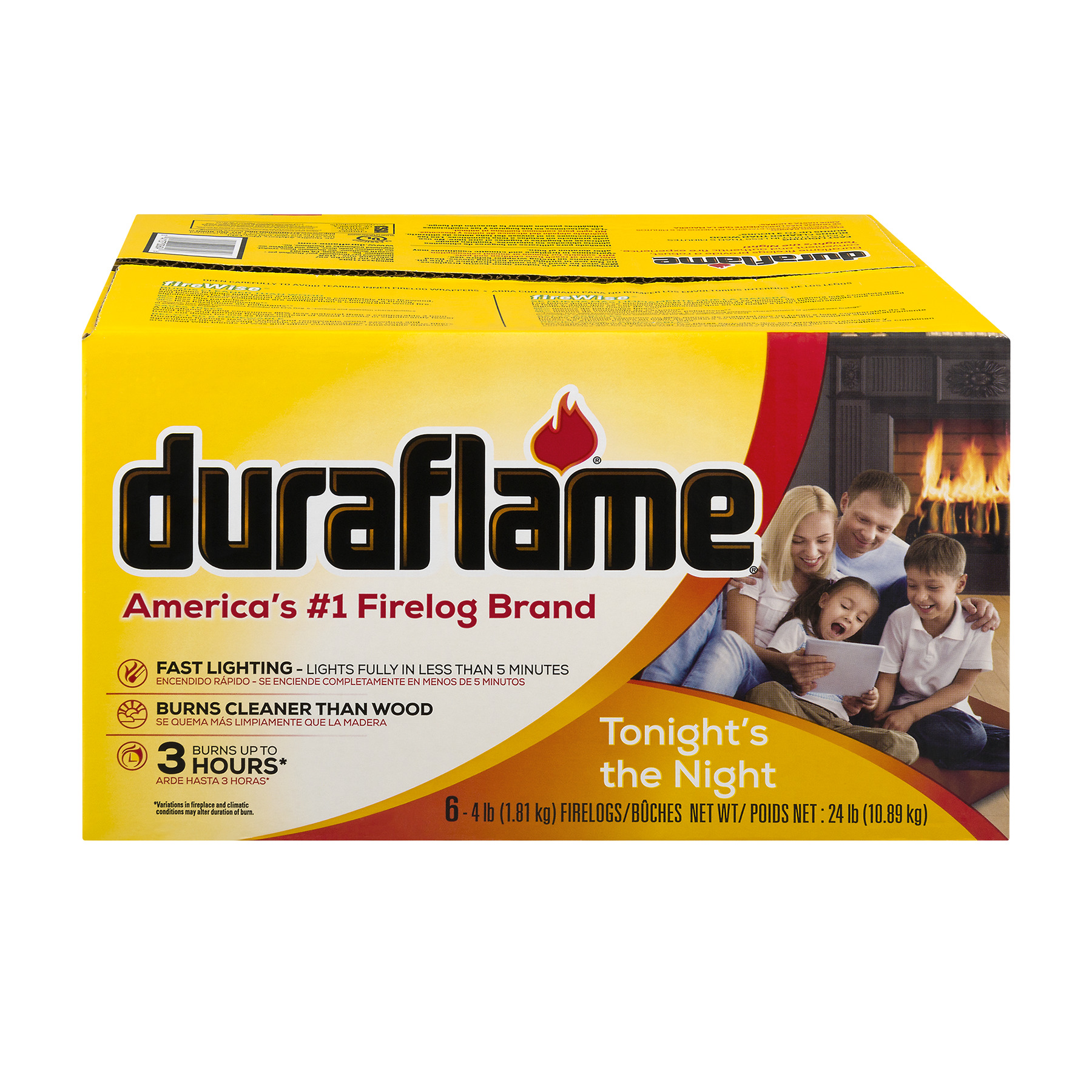 duraflame 6pk 4lb 3-hr Firelog - image 1 of 5