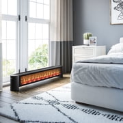 duraflame  Electric Fireplace Baseboard Heater, Black