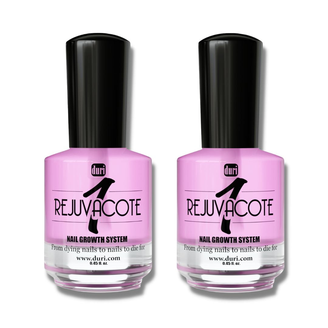 duri Rejuvacote 1 Original Maximum Strength Nail Growth System Base, Top Coat - Nails Hardening, Repair, Chipping, Strengthen, Breaking and Brittle Treatment (Pack of 6)