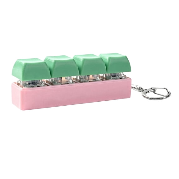 Sensory Fidget Accessory, 4-Key Mechanical Fidget Cube for Mental Clarity, 1.18in, 1pc