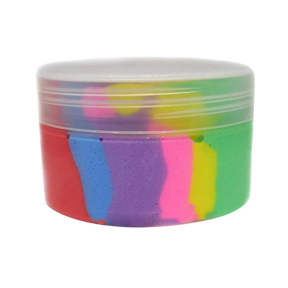 dutauuu 100ml Rainbow Cloud Compound Sensory Fidget Accessory, Multi-Color Mixed Tactile Handout for Events, Creative Desk Gadget for Quiet Engagement, Unique Art Project Filler