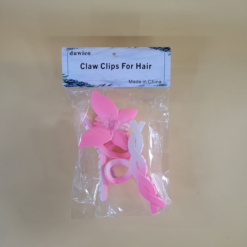 duwieo Claw clips for hair – Strong Hold Non-Slip Jaw Clips, Durable Matte Hair Clamps for Thick, Thin, Curly, or Long Hair