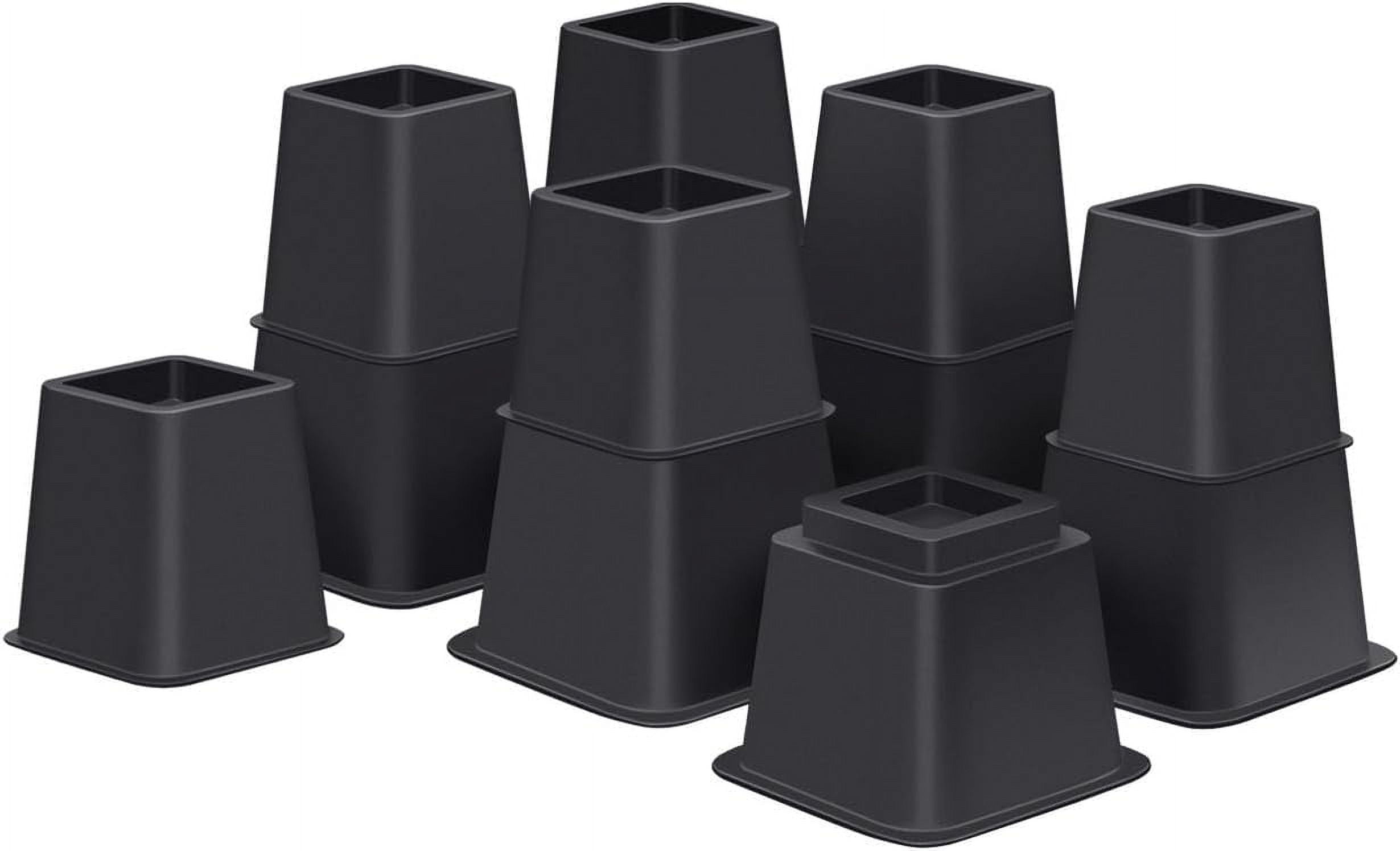 dvbiyno Bed Risers 8 inch Heavy Duty Elevation in Heights 3 5 8 Inch ...