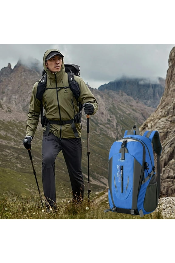 Camping Hiking Daypacks 30L Lightweight Packable Hiking Backpack Travel Backpack For Women Men Blue