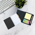 thumbnail image 1 of dwsnxt Black Kraft Paper Notepad with Coil Binding and Ballpoint Pen, Tearable and Reusable Office Study Supplies for Student and Professional Use Black, 1 of 8
