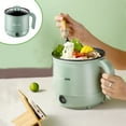 thumbnail image 1 of dwsnxt Green Portable Electric Cooker with Non-Stick Frying Pan, 1.7L Capacity, 2 Power Settings (300W-600W) Green, 1 of 9