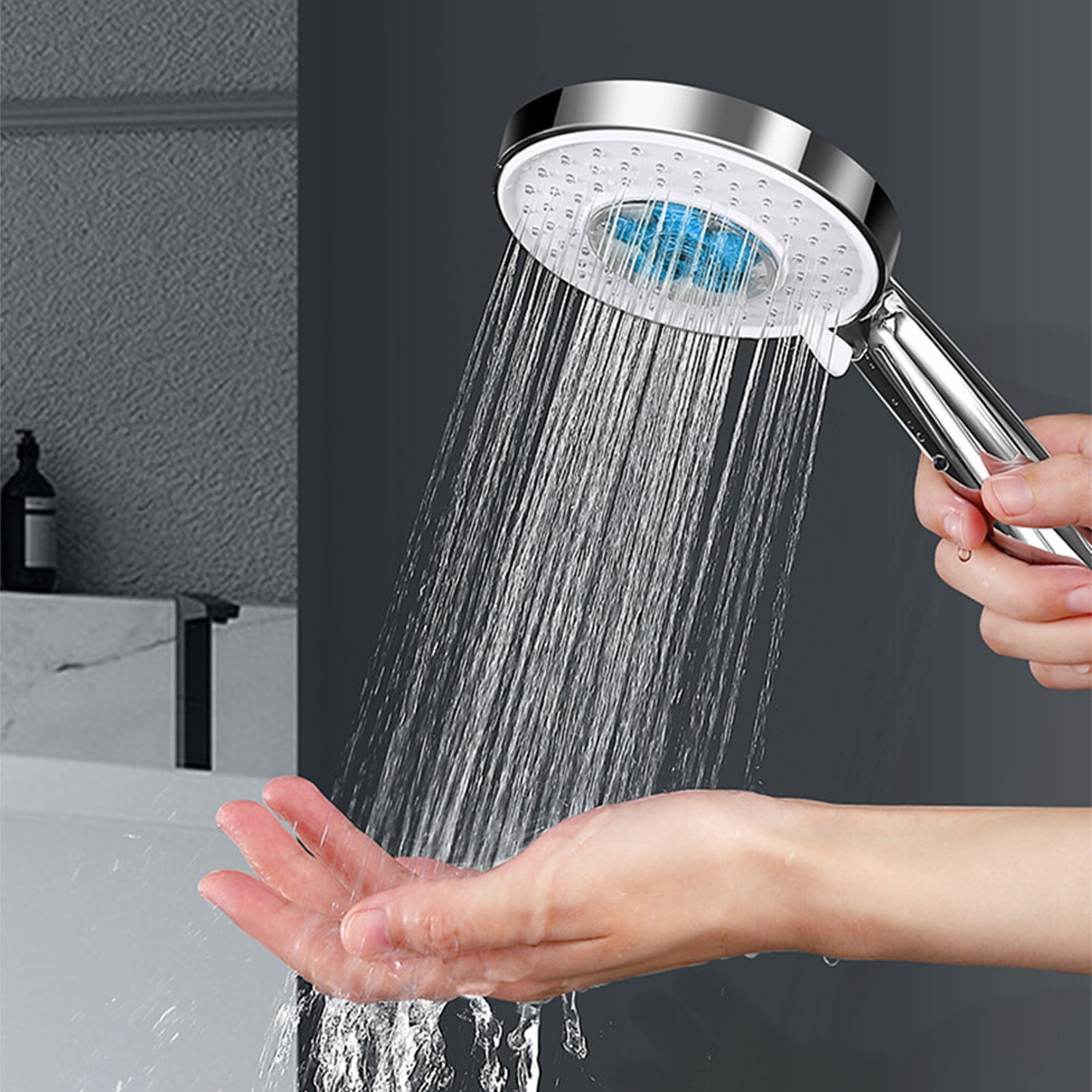 dwsnxt Large Panel, Turbocharged Shower Nozzle with High Water Pressure and Three Spray Modes