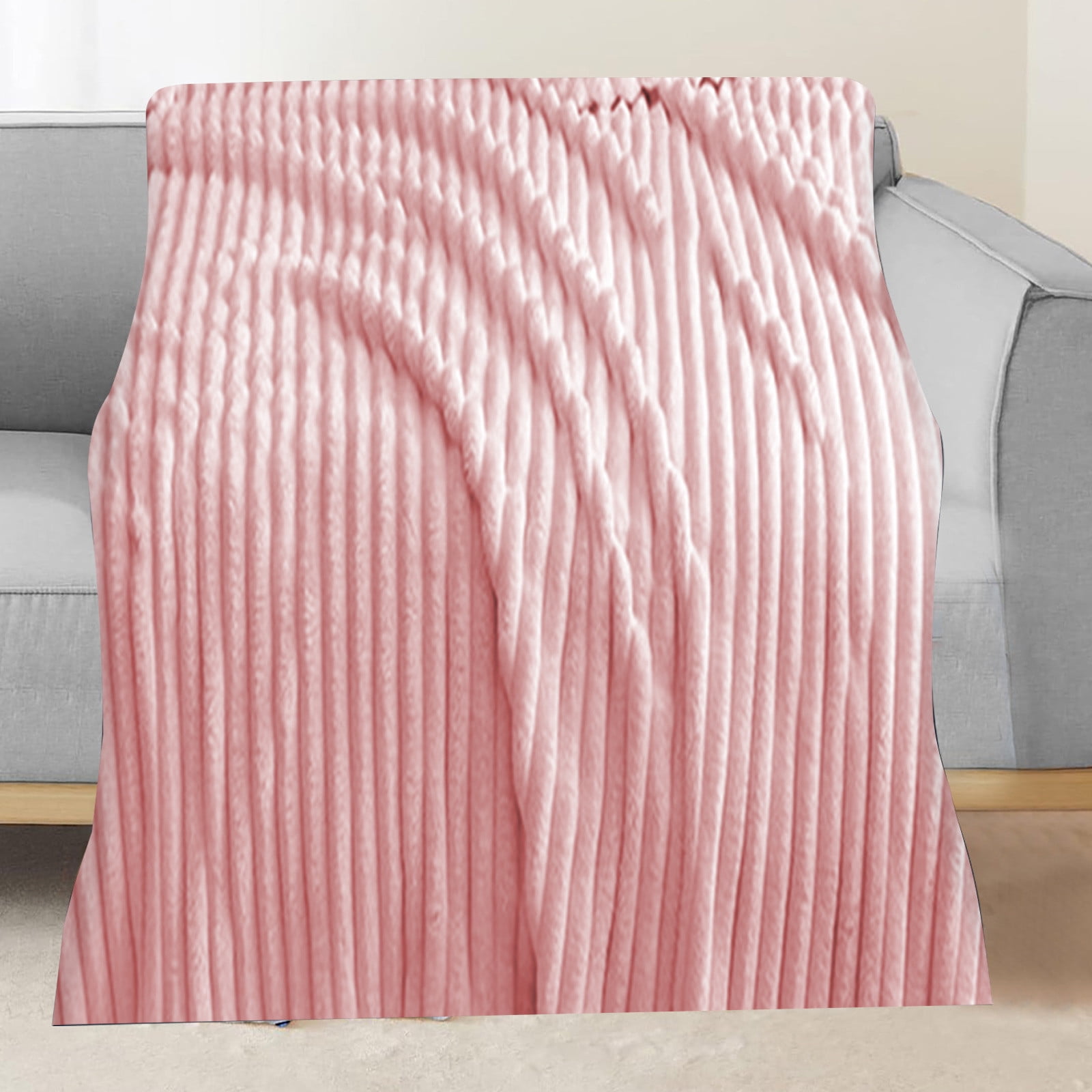 Pink Naps dwsnxt Pink Chemical Fiber Solid Color Warm Blanket - Perfect for ...