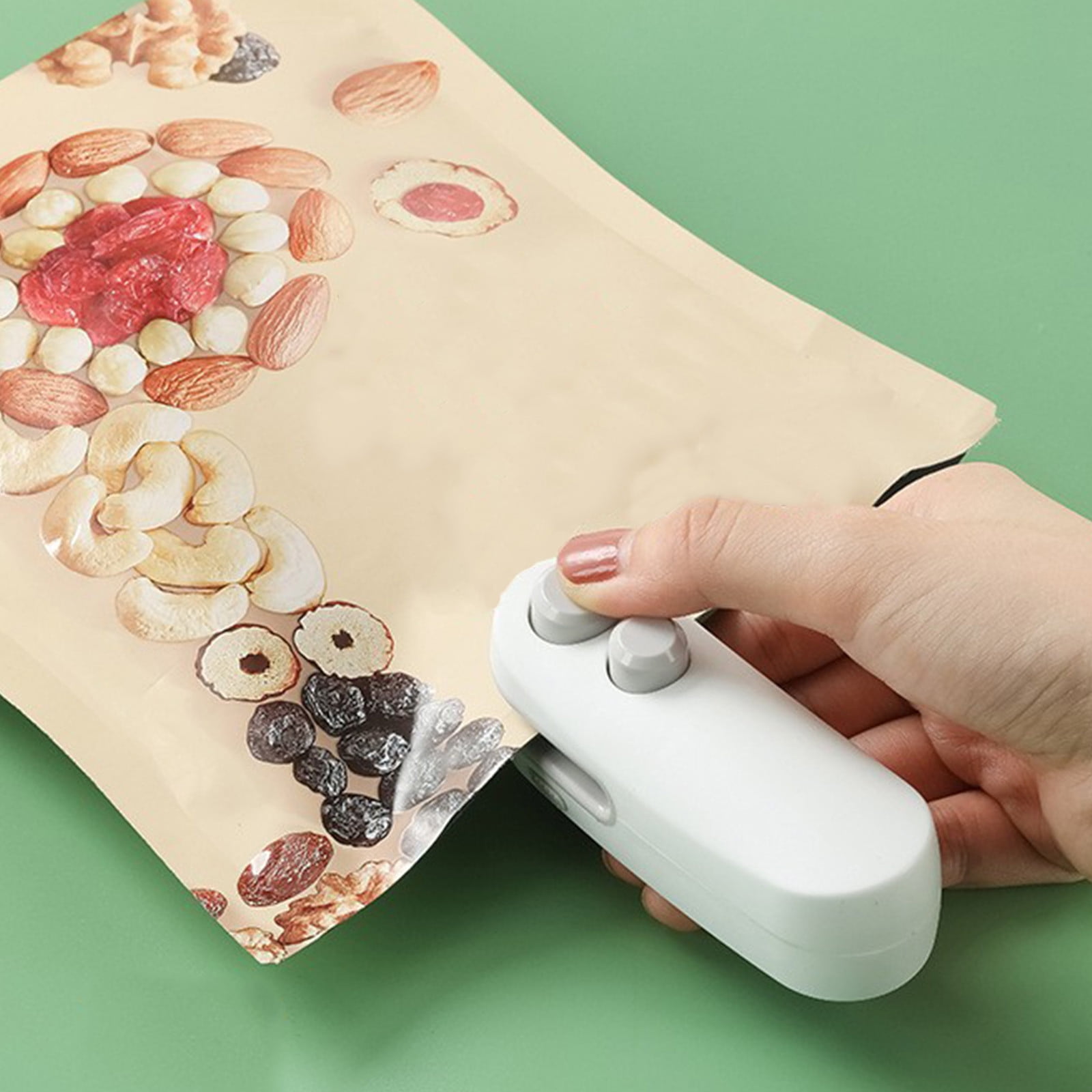 dwsnxt Rechargeable Mini Bag Heat Sealer with Cutter and for