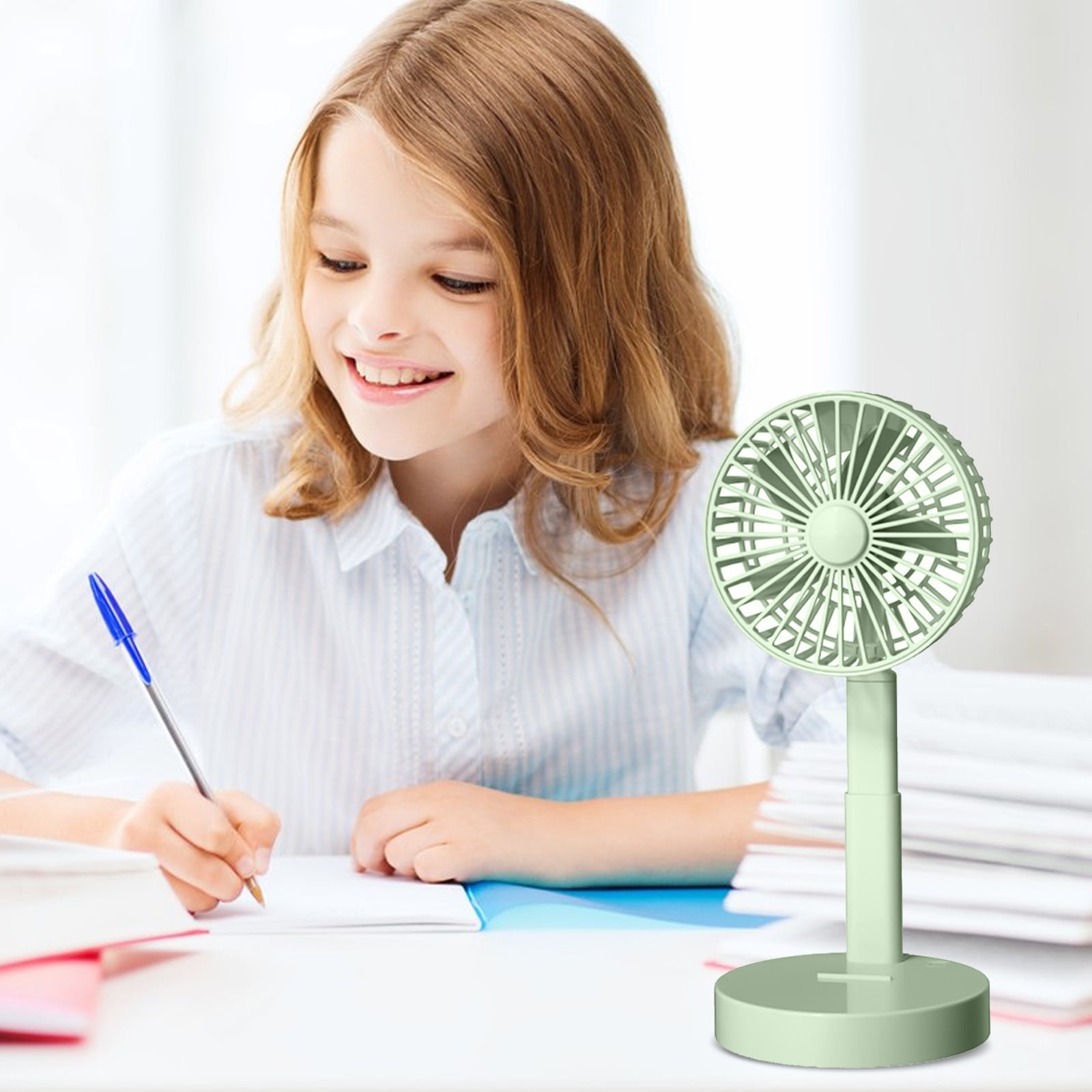 dwsnxt USBCharged Portable Desktop Fan with Foldable and Telescopic Design for Quiet, Powerful
