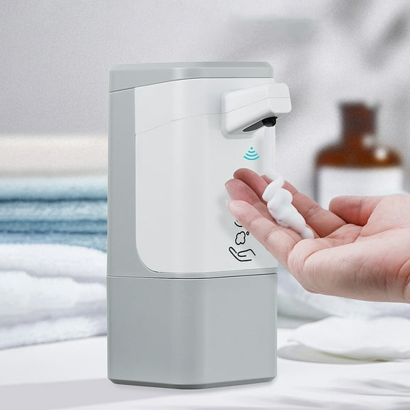 dwsnxt USB Rechargeable Automatic Foam Soap Dispenser, ABS Material, 600ml Capacity for Laundry and Gel, Ideal for Bathrooms and Public Places. White