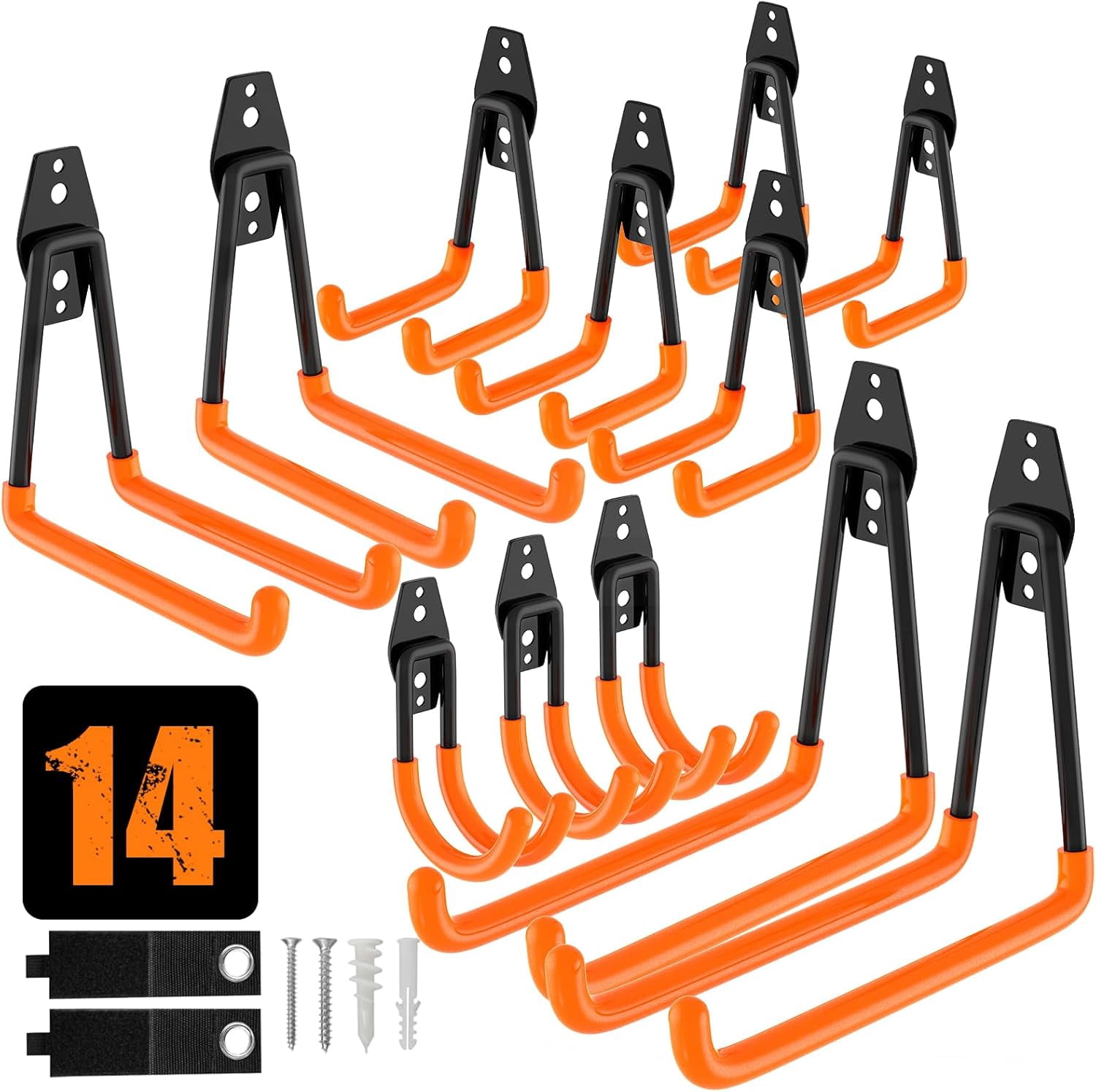 6 Pack Extension Cord Holder Organizer, Heavy Duty Storage Straps - View #9