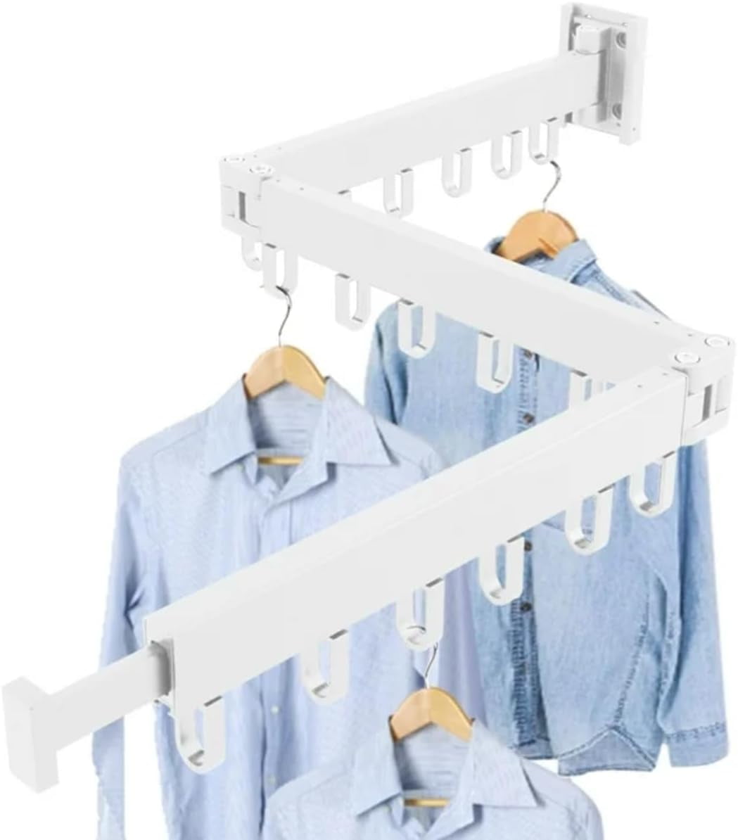 dxynlg Clothes Drying Rack Wall Mounted Retractable Aluminum ...