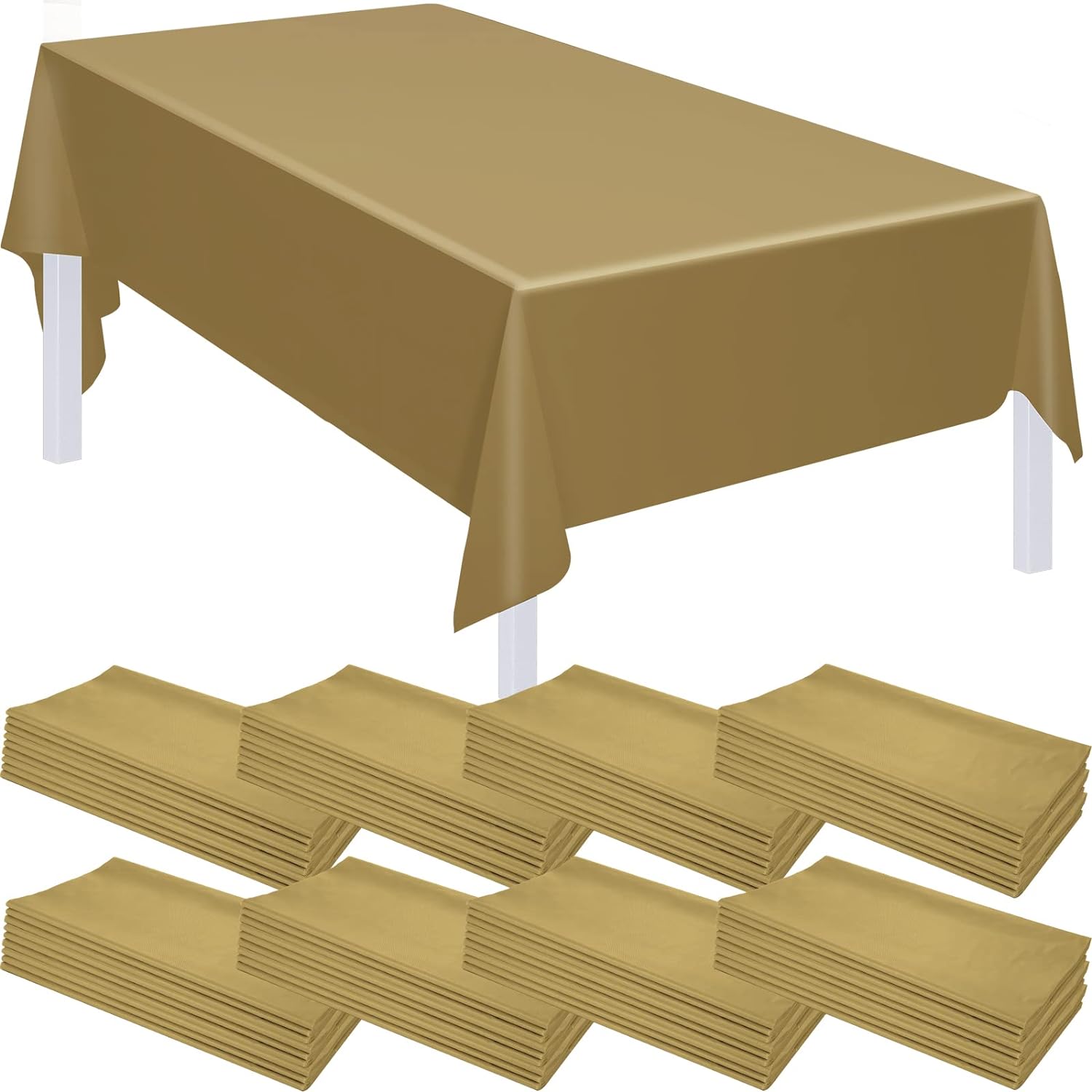 dxynlzq 28 Pack Disposable Plastic Tablecloth Rectangle Table Cover 54 ...
