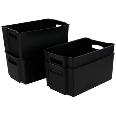 Begale 3-Pack Gray Plastic Stackable Detachable Storage Basket ...