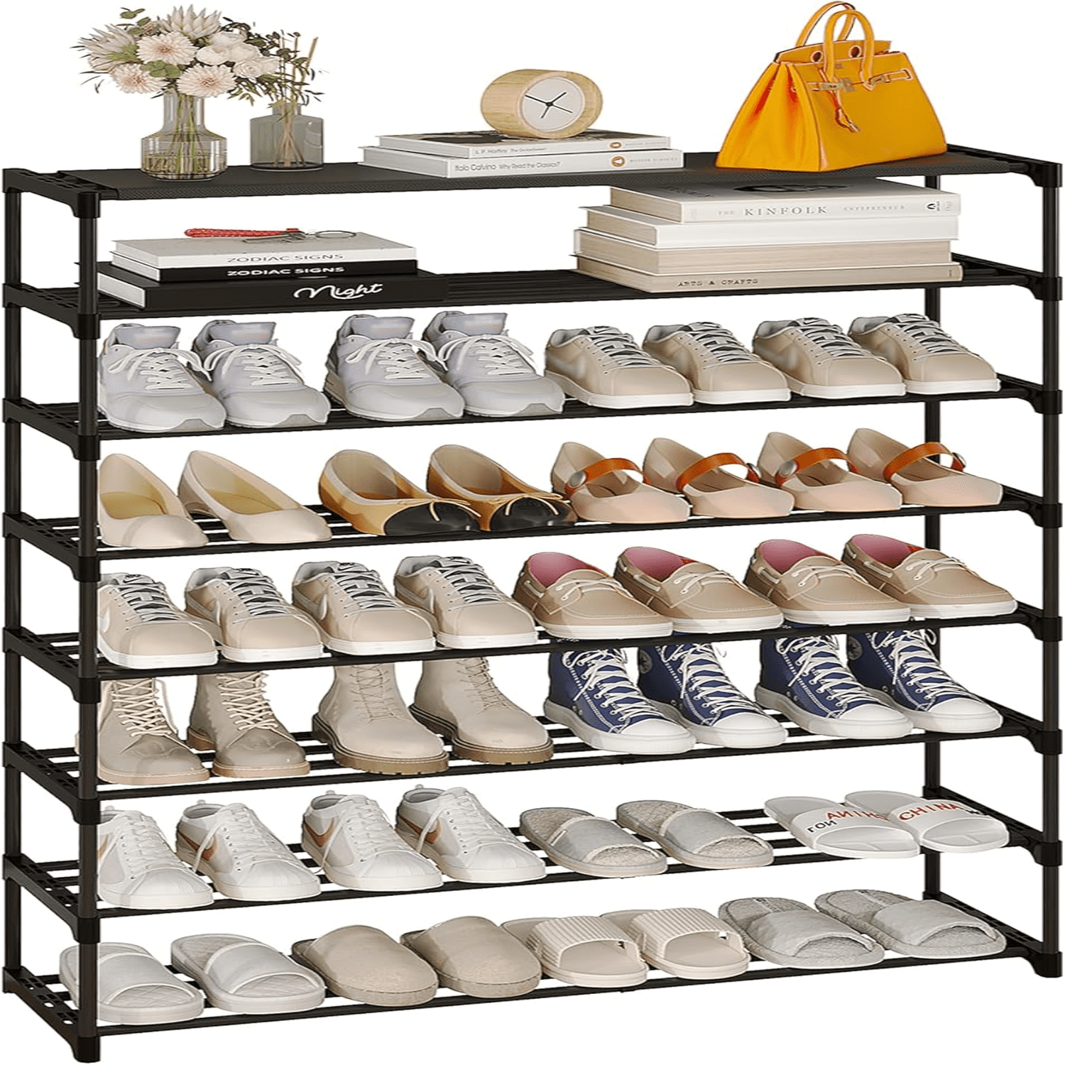 dzyasd 6-Tier Shoe Rack Tall Large Capacity 30 Pairs Shoes Storage ...